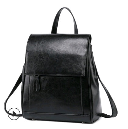 Reveloire® leather backpack with waxed look