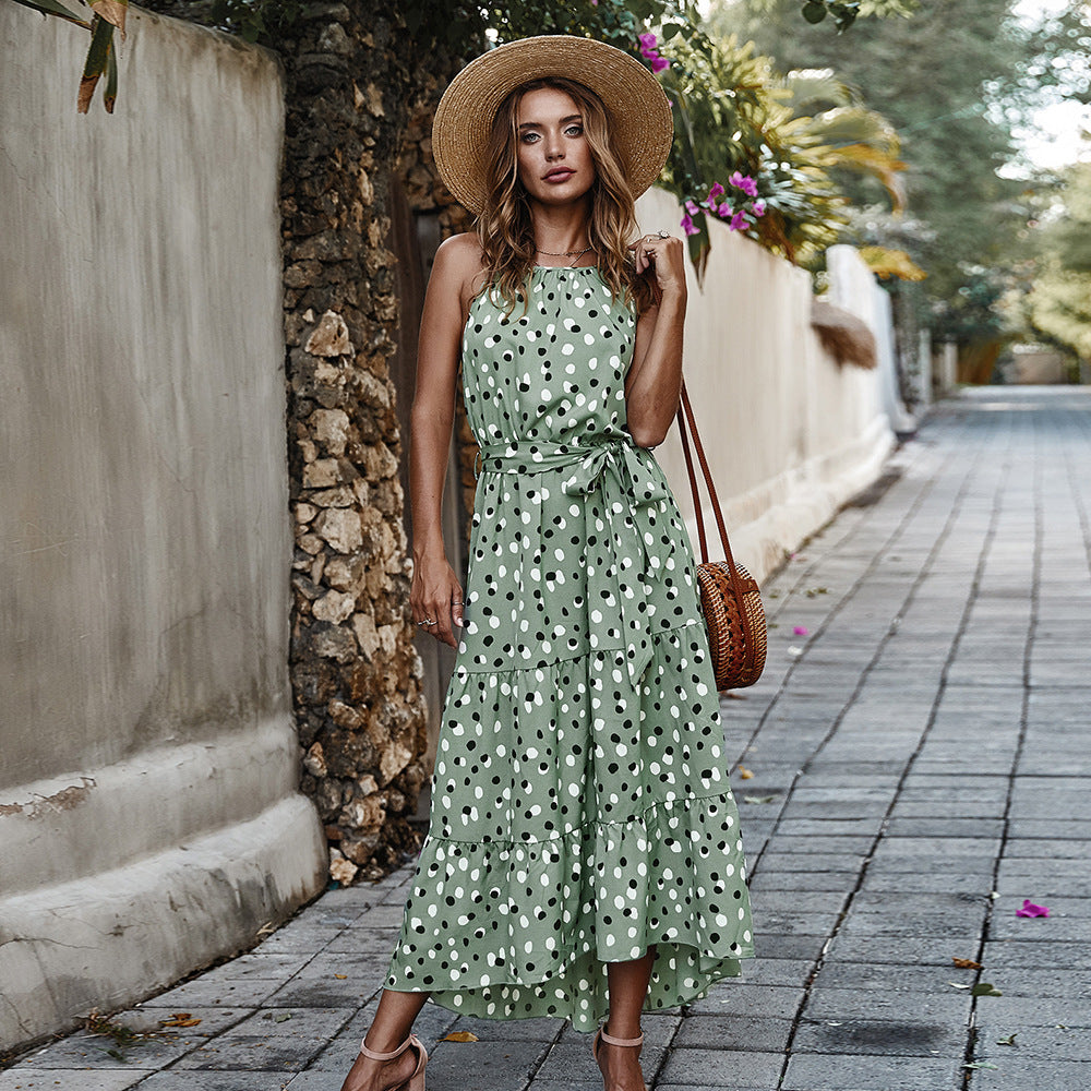 Empire Floral Print Long Dress