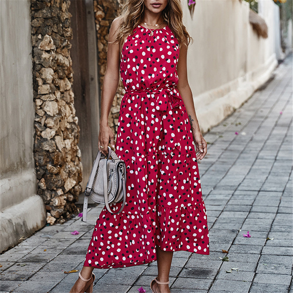 Empire Floral Print Long Dress