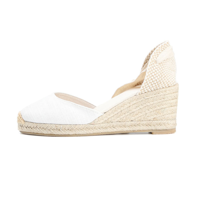 Reveloire® Hemp Rope Straw Sandals with Baotou Linen