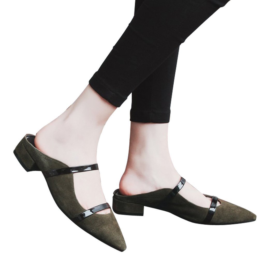 Reveloire® Pointed Toe Strap Flat Casual Shoes