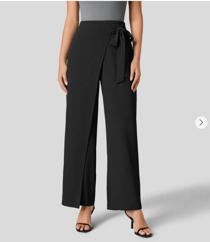 Reveloire® High waist pants with invisible side zipper