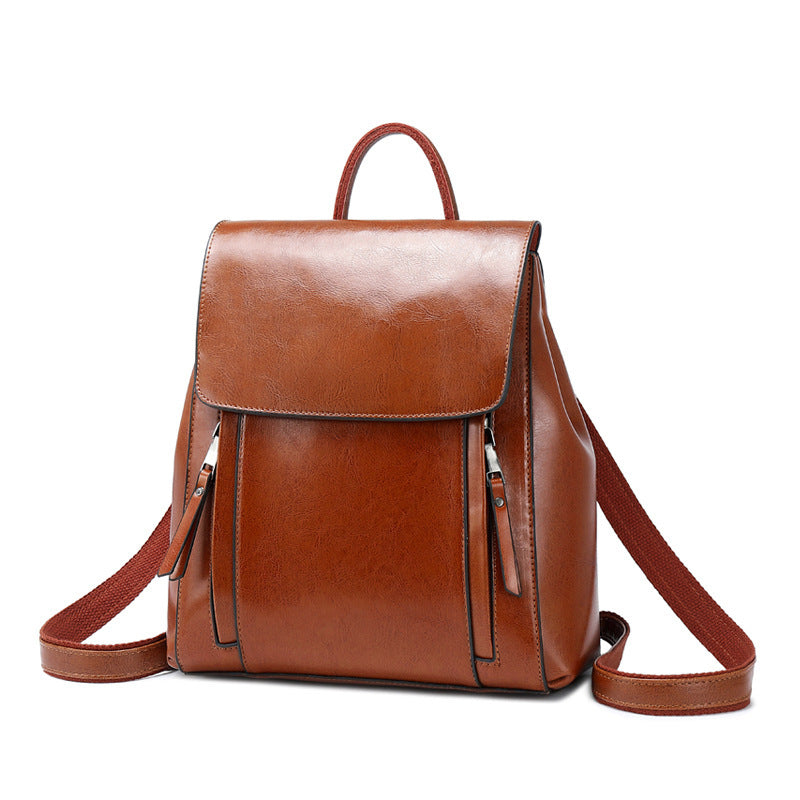 Reveloire® oiled finish leather backpack