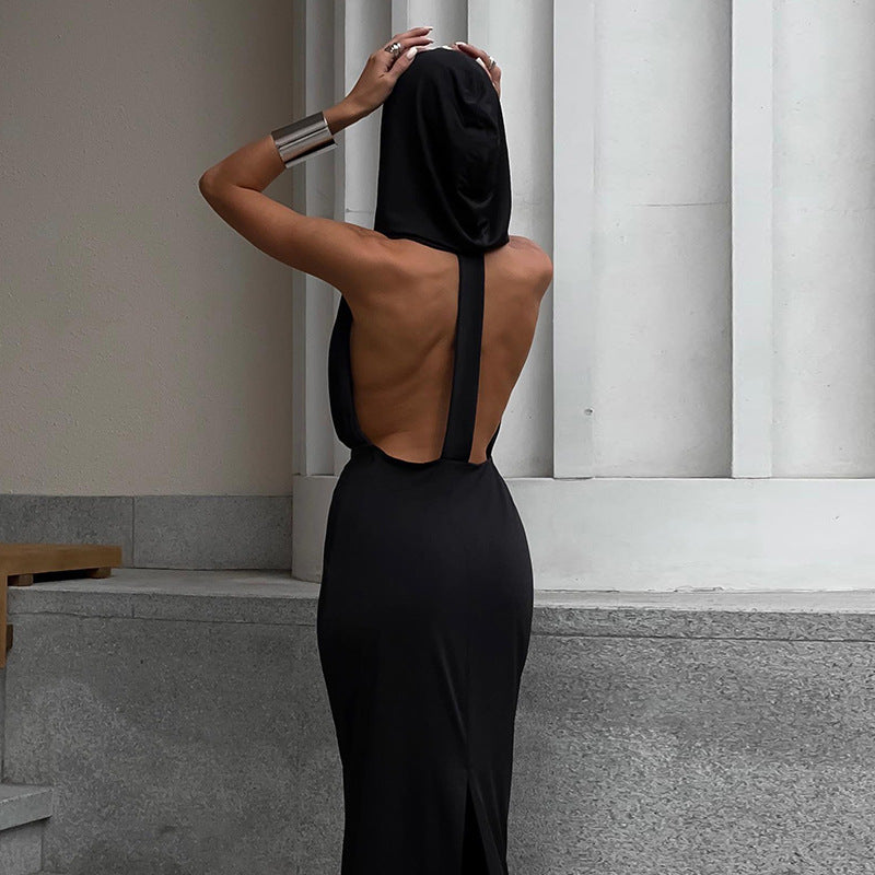 Reveloire® Hooded Backless Dress