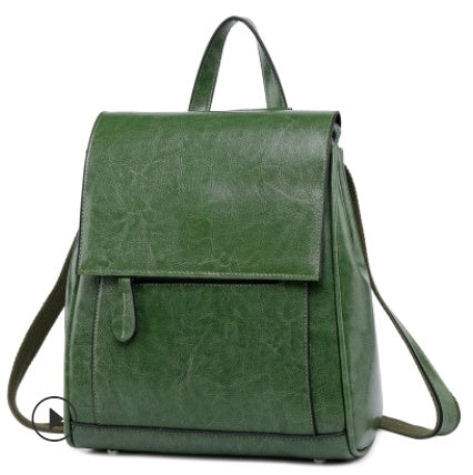 Reveloire® leather backpack with waxed look