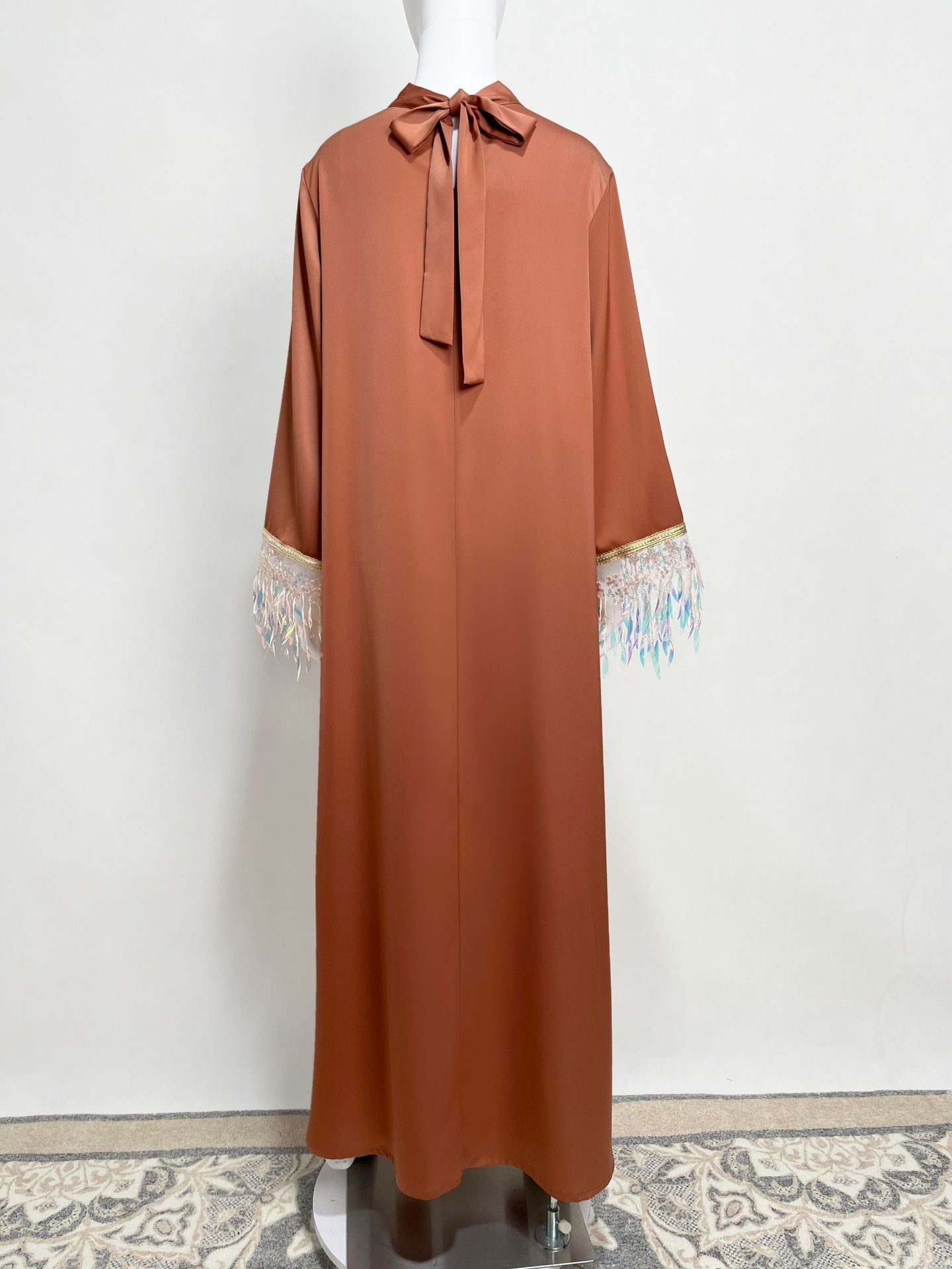 Abaya longue à franges hanan - Reveloire