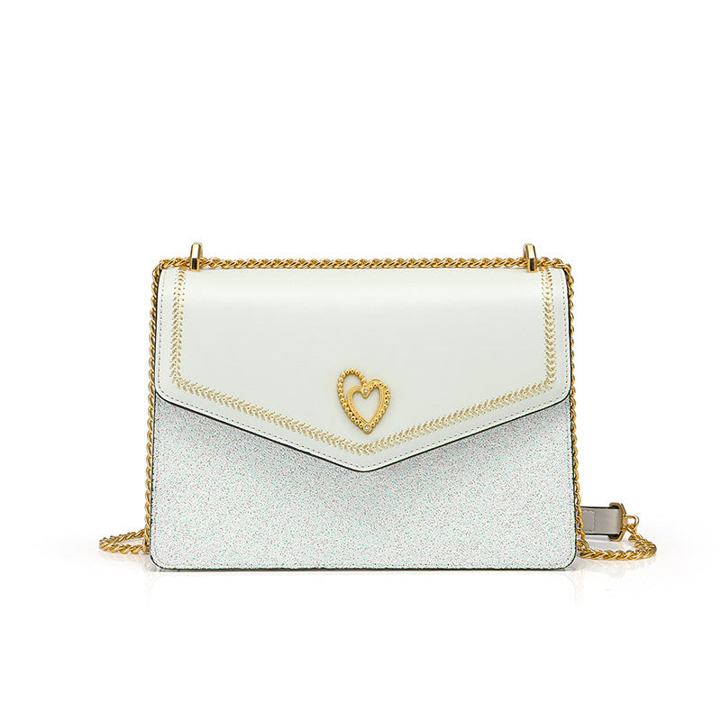 Love Starry Diagonal Chain Shoulder Bag