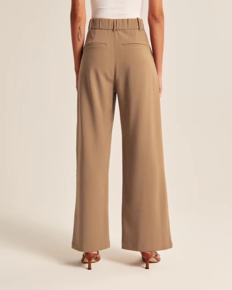 Réveloire® High Waist Straight Wide Leg Pants with Pockets