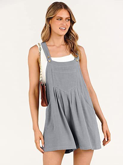 Short Overalls Elegance Linen - Chic Summer Style