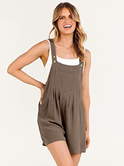 Short Overalls Elegance Linen - Chic Summer Style