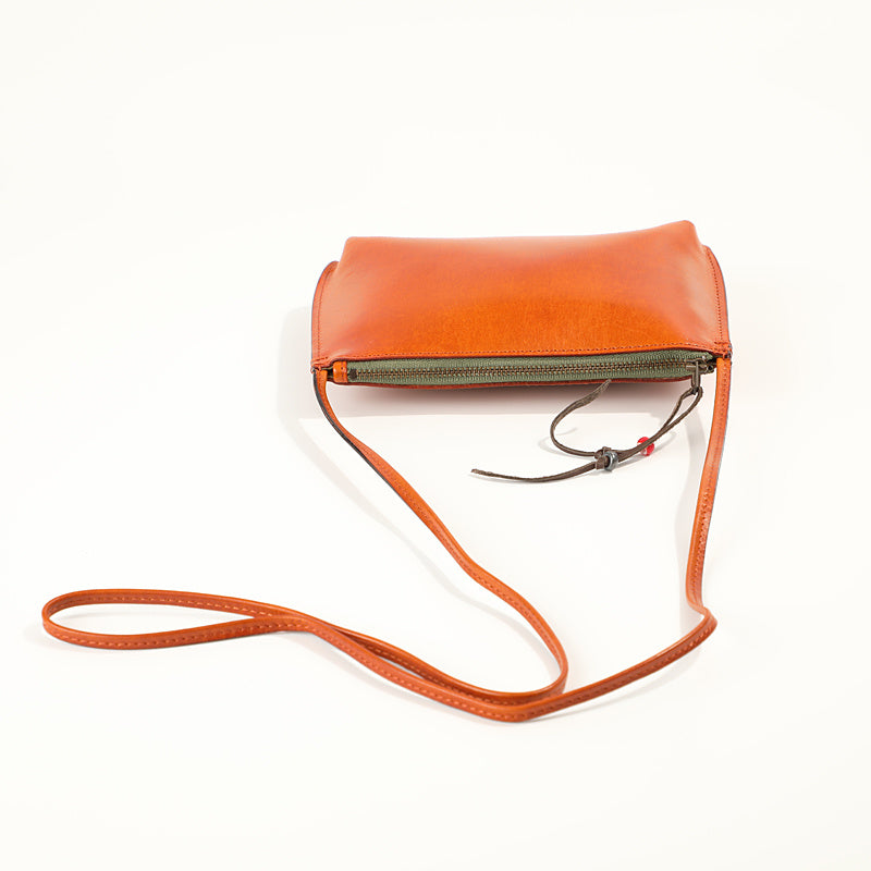 Vintage Cowhide Leather Miniature Shoulder Bag