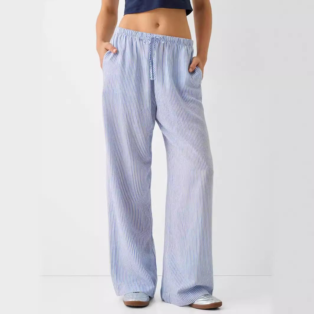 Pantalon Révélation Azure en cotton avec taille élastique - Reveloire