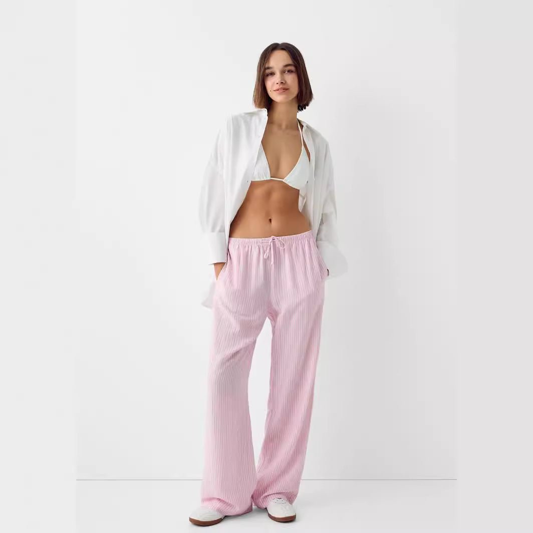 Pantalon Révélation Azure en cotton avec taille élastique - Reveloire